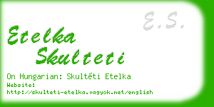etelka skulteti business card