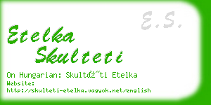 etelka skulteti business card